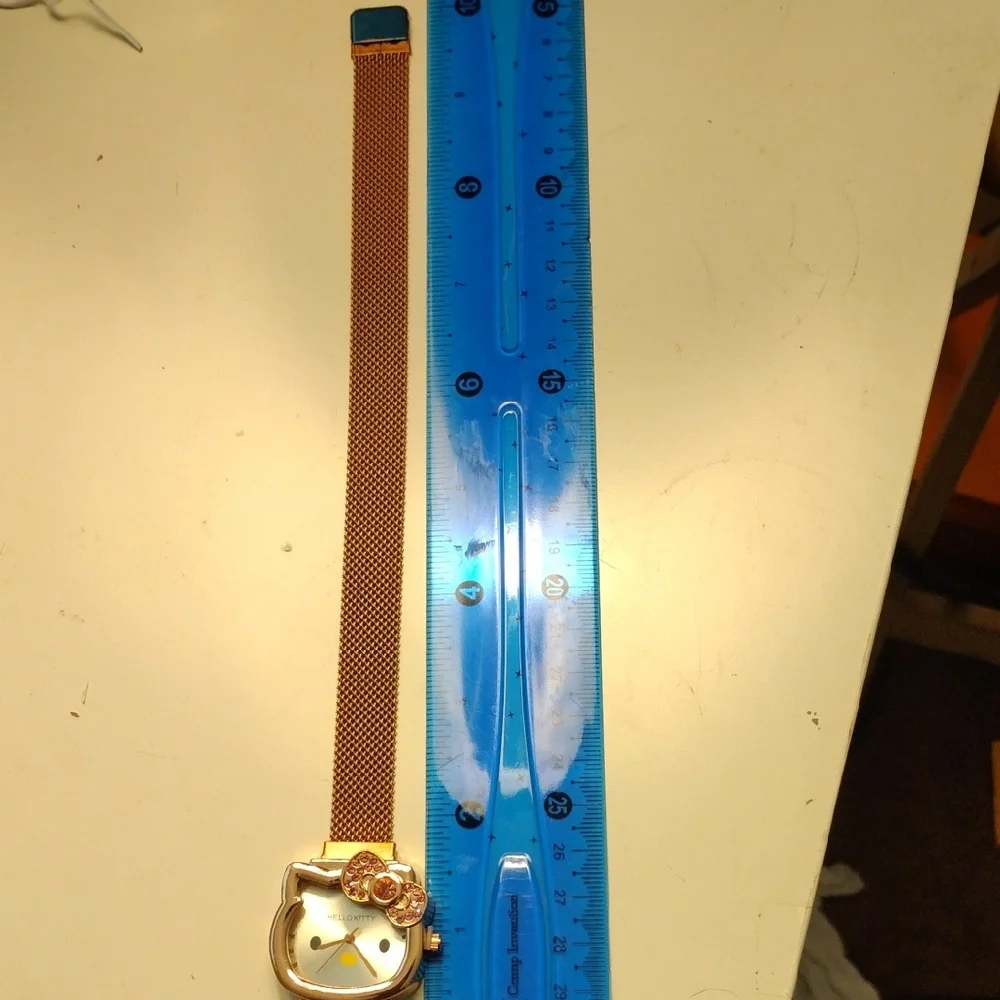 Hello Kitty Rose Gold Watch with Pink Accents